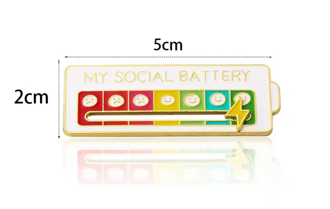 Pin Batería Social - MoodPin™