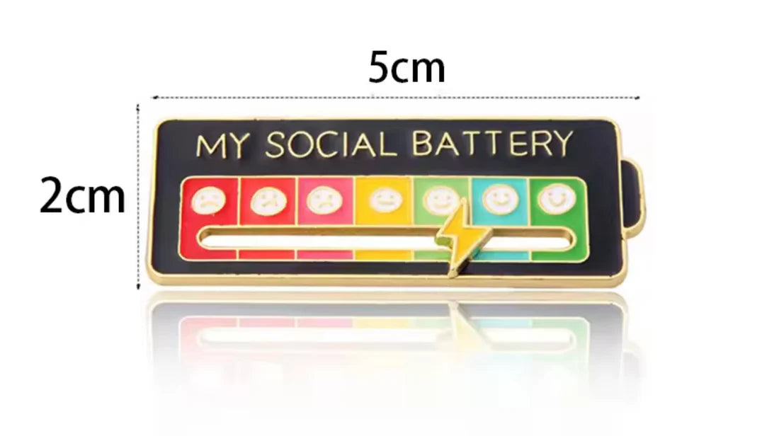 Pin Batería Social - MoodPin™
