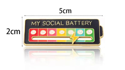 Pin Batería Social - MoodPin™