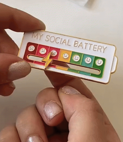 Pin Batería Social - MoodPin™