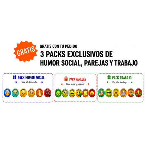 3 Packs Emojis GRATIS